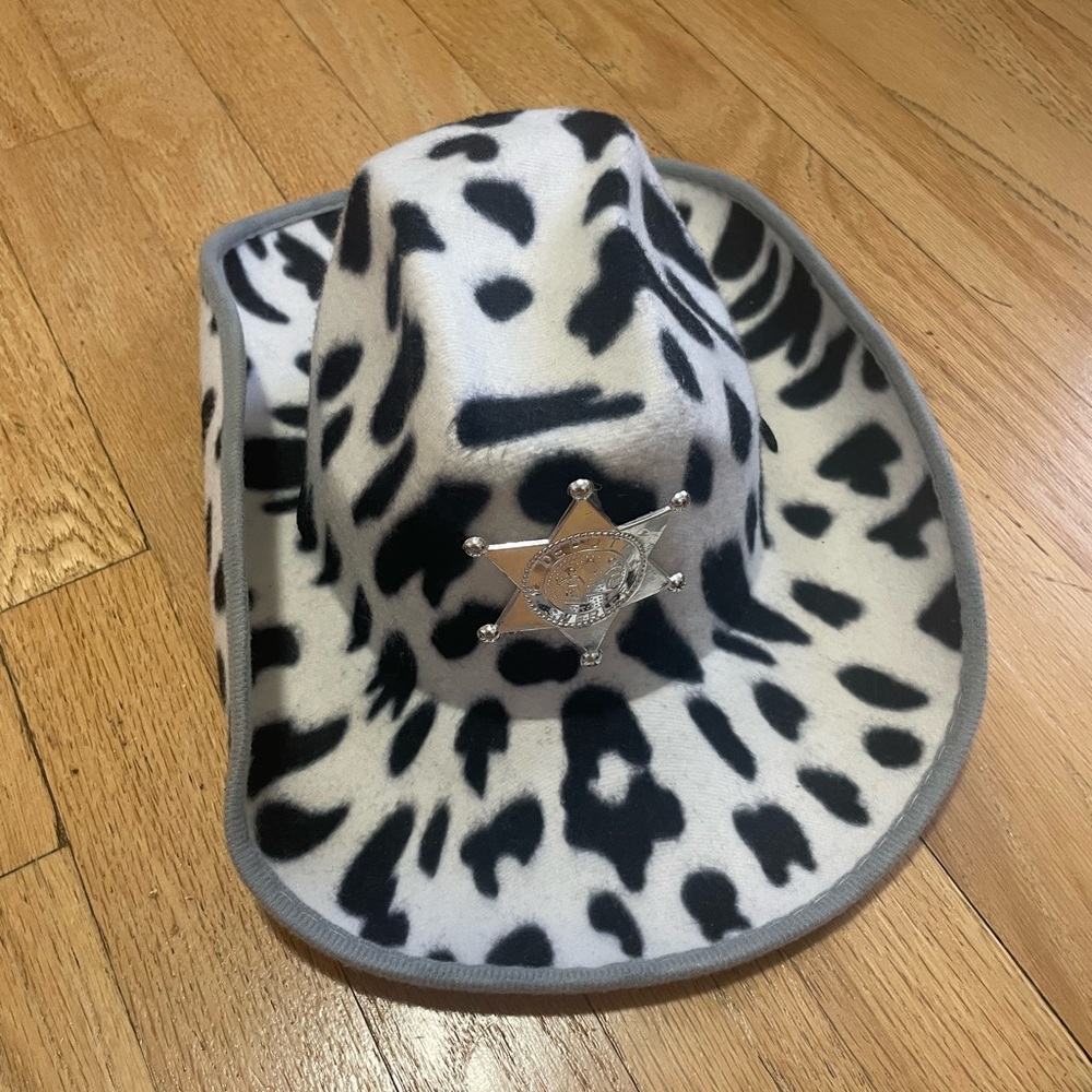 Cow Print Hat